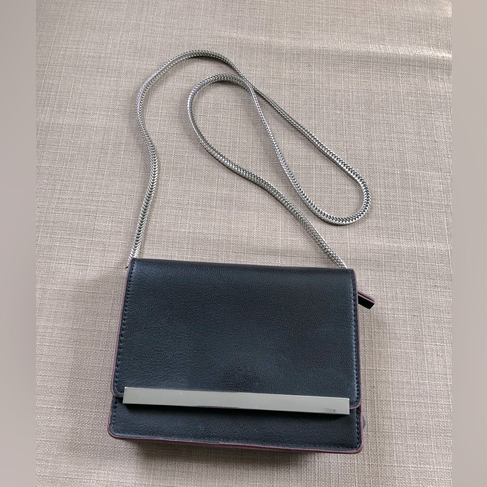 ZARA Black Small Chained Cross Body Bag